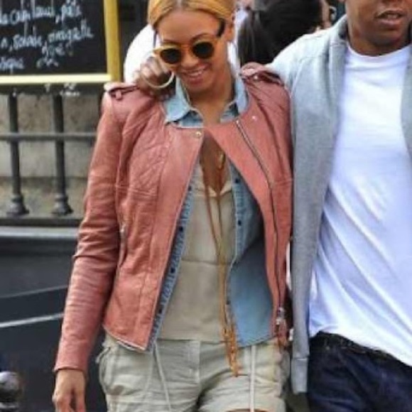 Isabel Marant Étoile Kady Quilted Lamb Leather Jacket Sand Cognac US4 Small - Picture 12 of 16